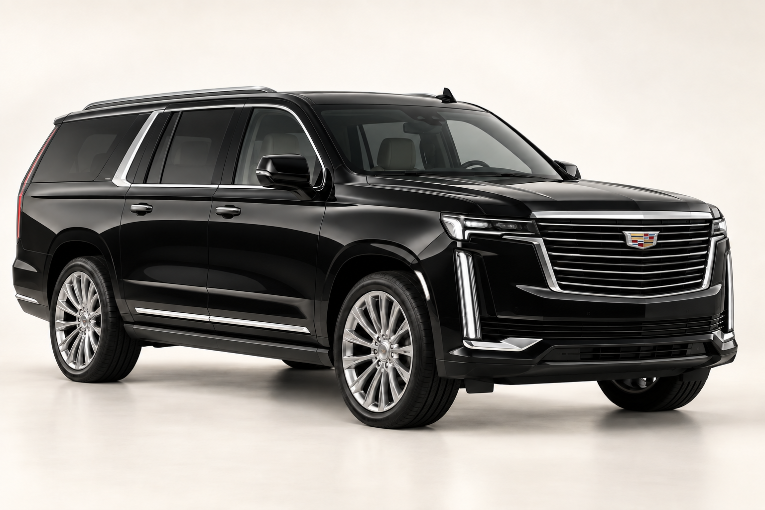 Representative black luxury SUV